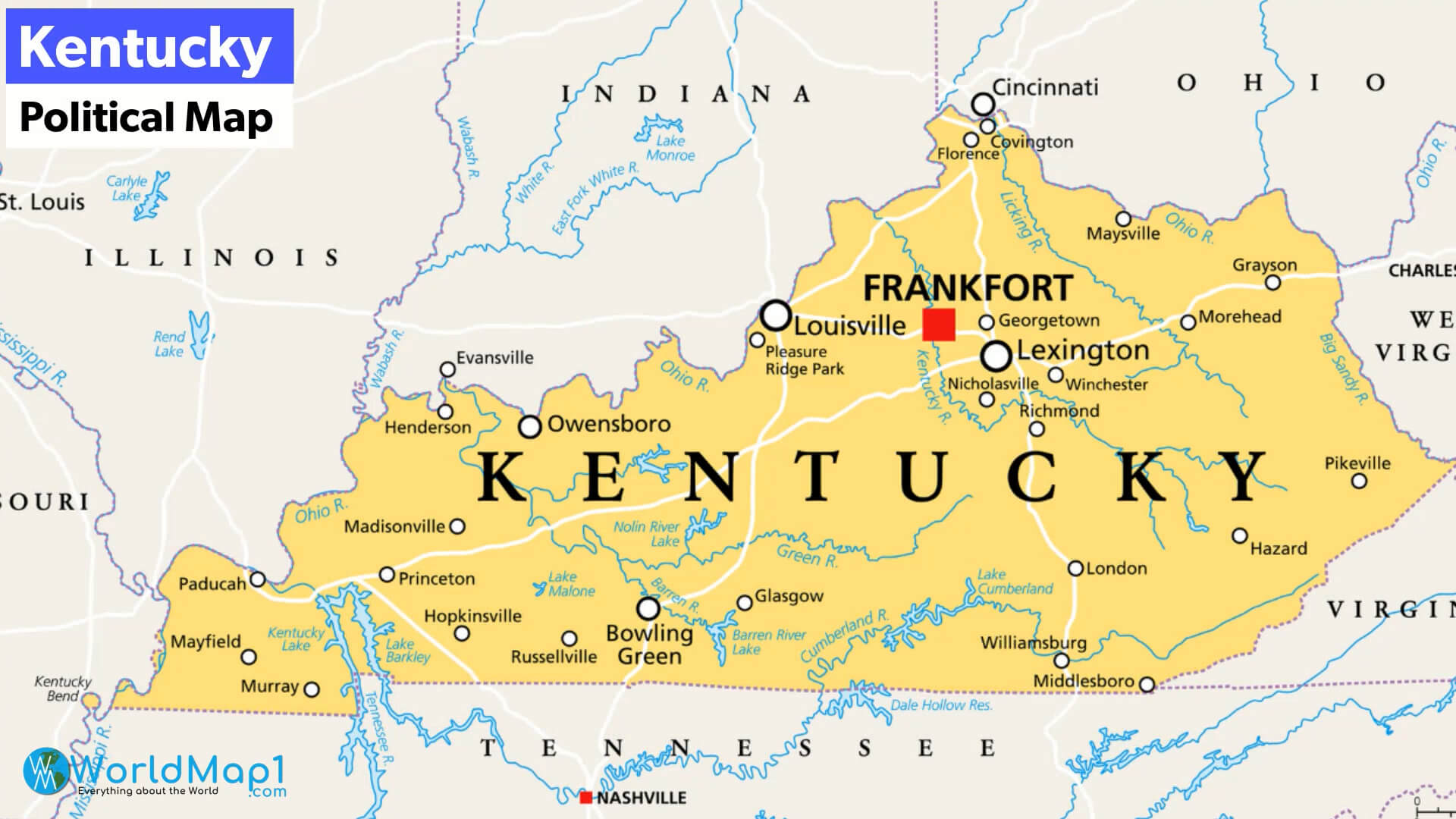 Kentucky Political Map
